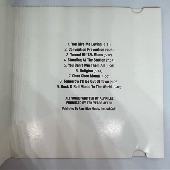 Euc - Ten Years After Rock & Roll Music To The World CD Chrysalis VK 41009 RARE - Picture 8 of 8